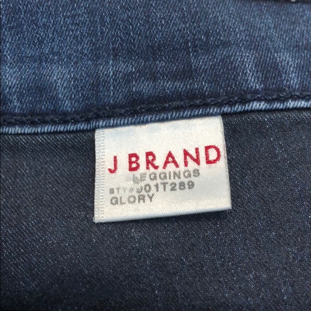 J Brand Dark Wash Coated Jean Leggings - Picture 5 of 5